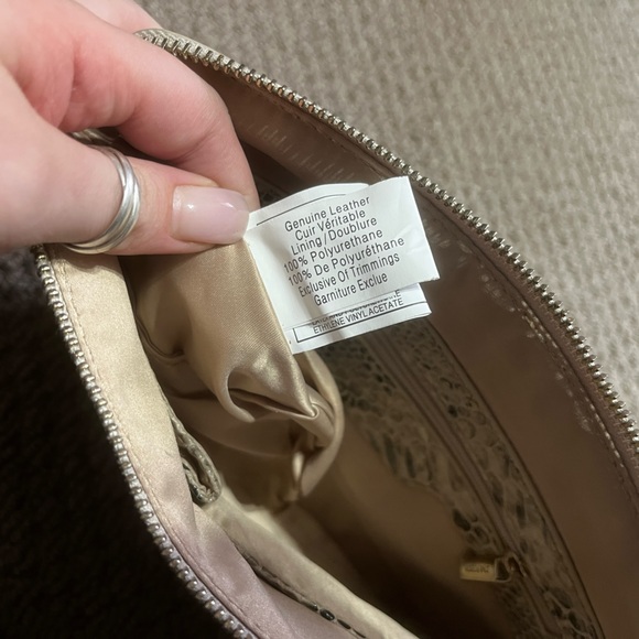 Danier | Genuine Leather Snakeskin Crossbody Bag - Picture 2 of 12